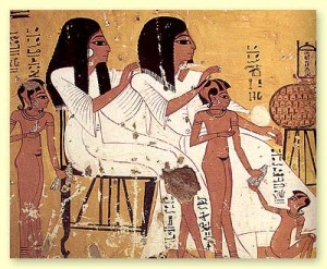 Haare weg im alten Ägypten